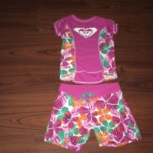 Girls swim wear (shirt and shorts)